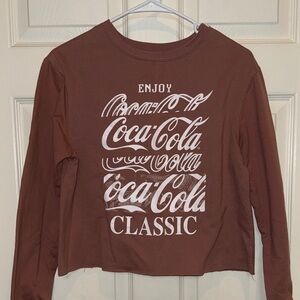 Coca Cola Women's Classic Brown Long Sleeve Tee